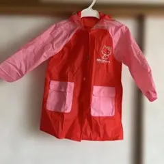ハローキティ レインコート 100 赤ピンク
