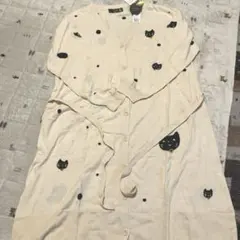 【新品タグ付】フランシュリッペ　fl5 ロングカーディガン　猫柄