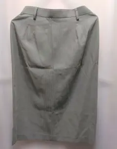 【新品未使用】タグ無し オリーブ タイトスカート フロントプリーツ