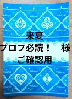 来夏　プロフ必読！　様　ご確認用