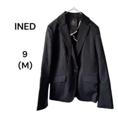 【美品】イネド テーラードジャケット 高級感 上品 仕事 フォーマル きれいめ