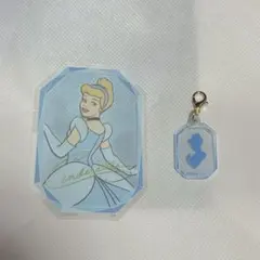 シンデレラ クリアステッカー ミニチャーム ディズニープリンセス キャンドゥ