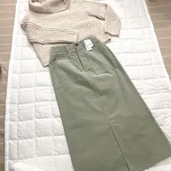 未使用　フレディレピ／ノーリーズ　コーデュロイロングスカート