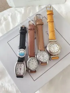 ジャンク品 レディース アナログ時計 4点セット