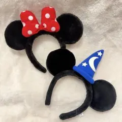 東京ディズニーリゾート ミッキー ミニー 定番カチューシャ ペアセット