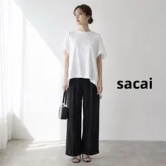Sacai サカイ 美品✰クリーニング済✰パフスリーブ ストライプ