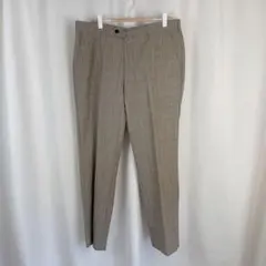 エミネント スラックス ウール モヘヤ グレンチェック 85 茶 L df727