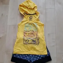 ☆美品☆ROXYフード付き着丈長めタンクトップ