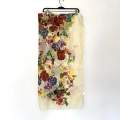 花柄 大判ストール 正方形