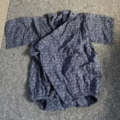 ネイビー甚平 70 幾何学模様