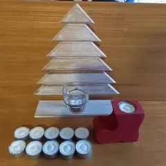 クリスマス　キャンドル　ホルダー　セット