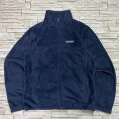 Columbia フリースジャケット ネイビー ネイビー ワンポイントロゴ