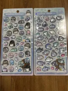 ボンボンドロップシール水族館正規品サメペンギン2枚セット