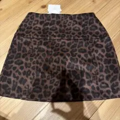 ヒョウ柄ミニスカート jeanasis eL