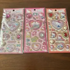 正規品キラキラジュエルシール 3点 ハローキティ　マイメロディ