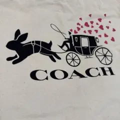 COACH ウサギと馬車のトートバッグ ショッパー