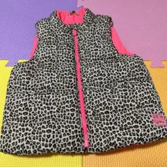 baby GAP ヒョウ柄ダウンベスト 18-24ヶ月