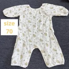 花柄ロンパース サイズ70 ミモザ アカチャンホンポ