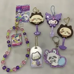 ちいかわ モモンガ&クロミ&ラッコ キャラクターキーホルダー