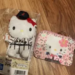 ハローキティ プレイヤーバージョン 定期入れ 2点セット