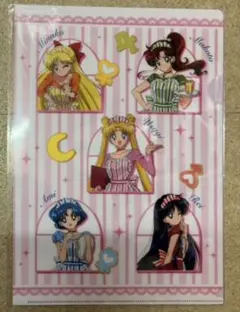 c02 セーラームーン　カフェ　クリアファイル　セット