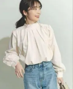 ベースメントオンライン basement online ボウタイ リボンブラウス