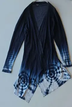 Desigual ダークブルー タイダイ カーディガン　y14