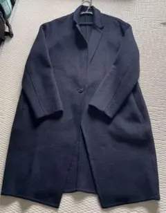 ネイビー チェスターコート