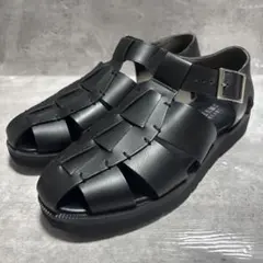 【美品】MBハイエンドレザーグルカサンダル ブラック M（26.5〜27.0） 美品】MBハイエンドレザーグルカサンダル ブラック M（26.5〜27.0