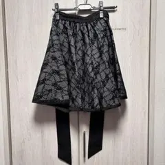 ブラックレーススカート エブリンのサムネイル