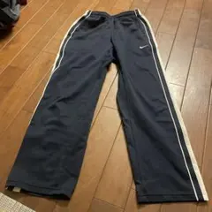 Nike ネイビージャージパンツ サイドストライプ