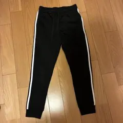 裏起毛パンツ♡ラインパンツ　ブラック