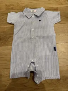 ストライプ ポロシャツロンパース 80 POLO BCS
