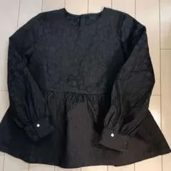 【新品タグ無し】OPAQUE．CLIP フォーマルペプラムブラウス　Lサイズ