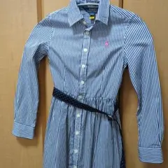 Polo Ralph Lauren ストライプ長袖ワンピース