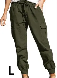 カーゴパンツ　カーキ　Lサイズ