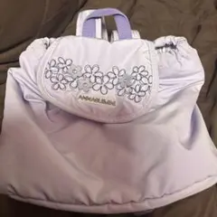 花刺繍付き薄紫色リュック✳️最終お値下げ✳️アナスイ　花柄とても可愛いです　鞄のサムネイル