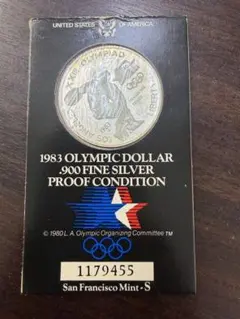 1983年 ロサンゼルスオリンピック SV900 銀貨 FINE SILVER - メルカリ