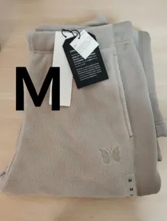 新品 UNIQLO Needles フリースワイドパンツ ベージュ Ｍ ユニクロ