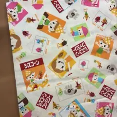 オックス生地　シスコーン柄　はぎれ