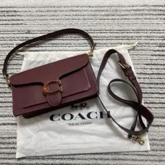 【最終値下げ】極美品 コーチ タビー 26 マーブルCロゴ ワイン 4607