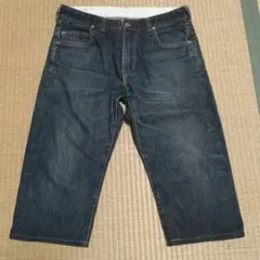 T*o様 BLUEBLUE 八分丈 デニムパンツ 33 クロップド インディゴのサムネイル