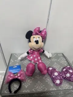 【早い者勝ち!!】ミニーのぬいぐるみチャーム(ピンク)その他セット