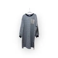 KHALITA チェック柄 長袖ワンピース