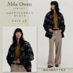 Mila Owen ミラオーウェン　woolコクーンシルエットピーコート