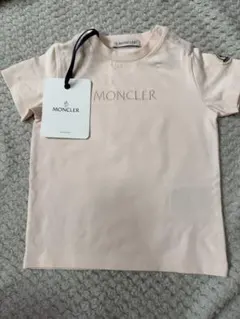 新品タグ付き★MONCLER ベビー Tシャツ 80ピンク ロゴ刺繍のサムネイル
