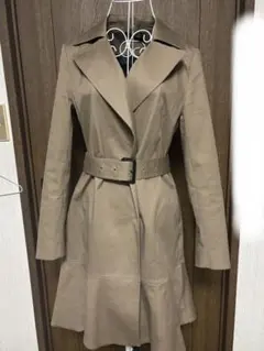 美品 ダイアンフォンファステンバーグ ブラウン コート ベルト付き