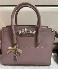 ジルシュチュアート ビジューロイヤルトートハンドバッグ