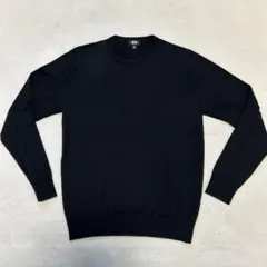UNIQLOメリノエキストラファインクルーネックセーター ブラック
