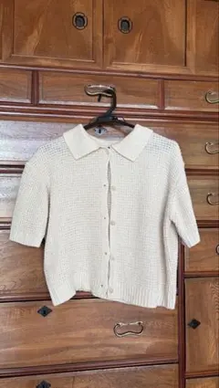 メッシュ編みカーディガン